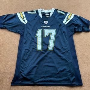 Used Philip Rivers Chargers Stitched Reebok Jersey Size 48